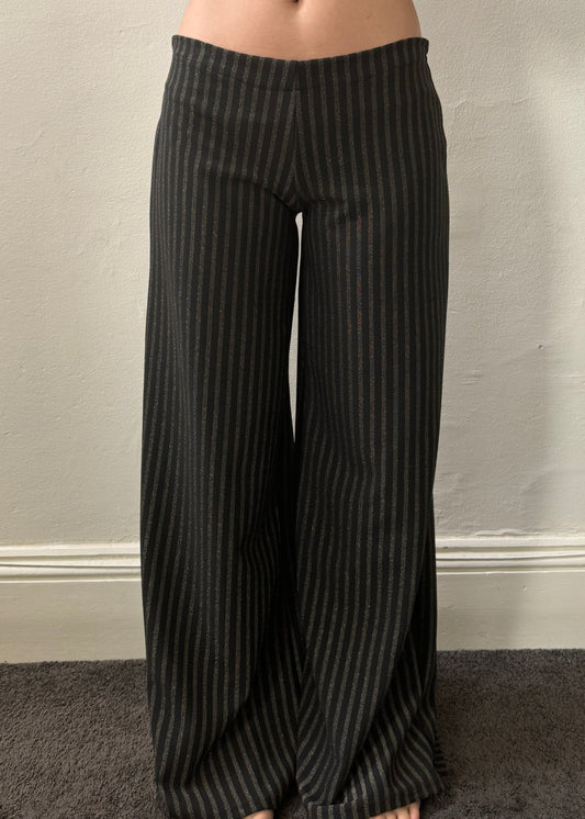 Wide leg pant in stripe