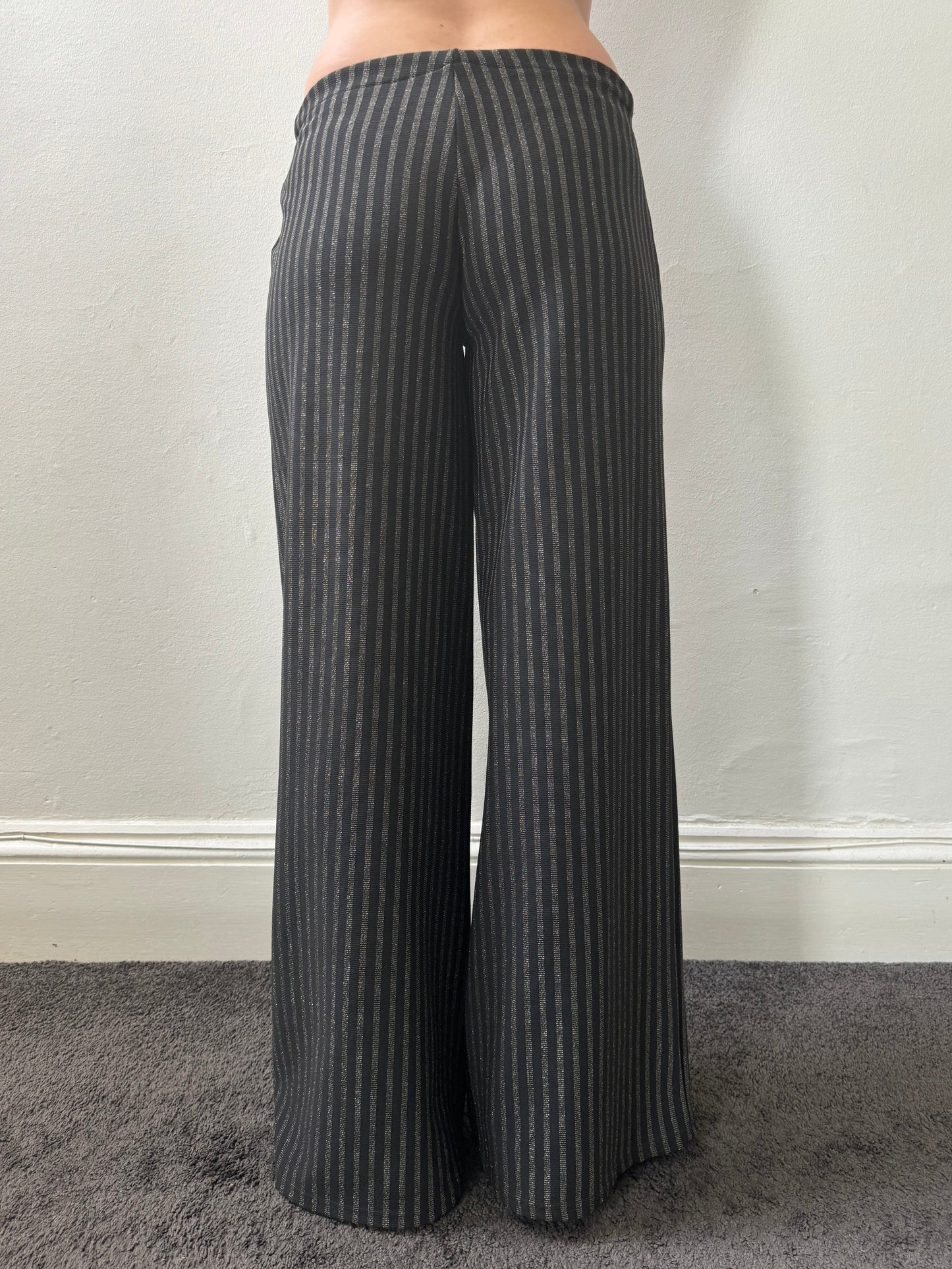 Wide leg pant in stripe